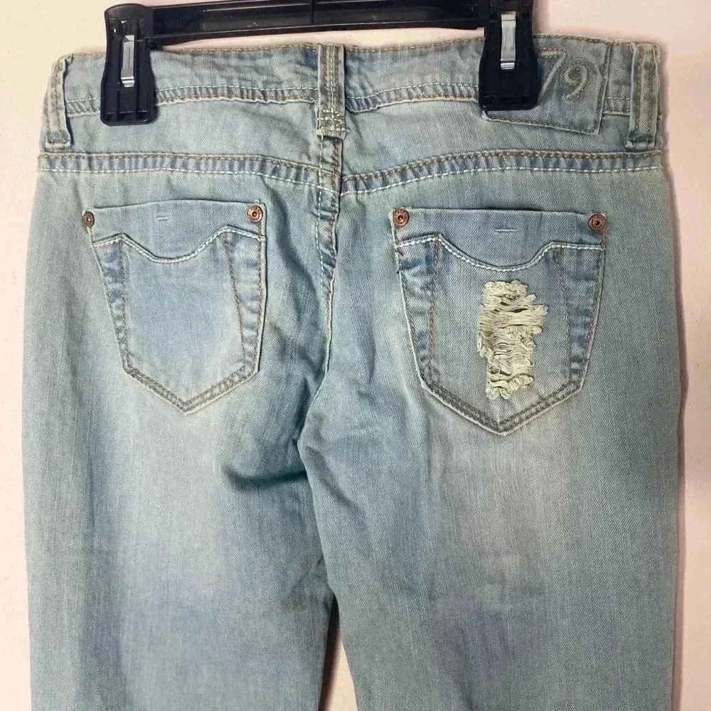 Ripped light blue skinny jeans - Picture 5 of 5